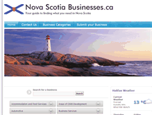 Tablet Screenshot of novascotiabusinesses.ca